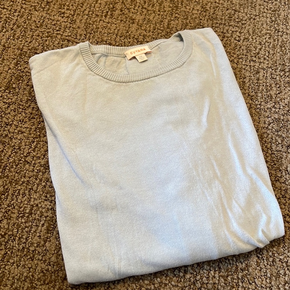 Cuyana sweater- cotton/silk/cashmere.